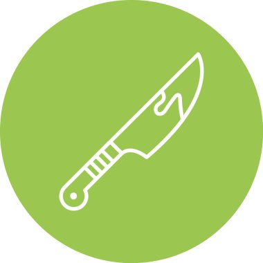 Bıçak Vektörü Kabartma Simgesi Tasarımı