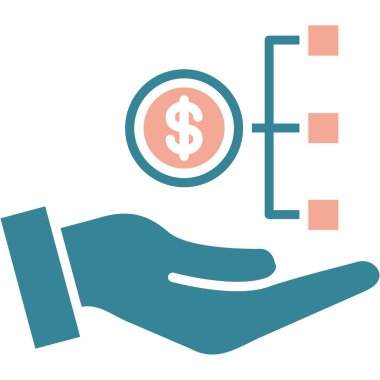 Dolar simgesi vektör illüstrasyonu