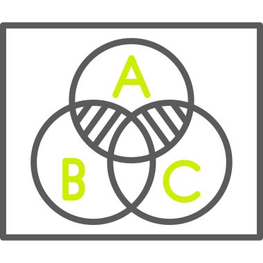 iki - iki artı işaretli renk vektörü çizimi - renk artı - bir daire işareti ve bir çember.