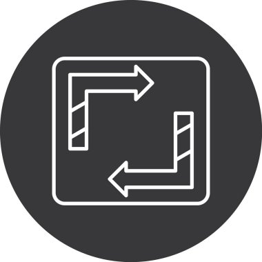 ok simgesinin vektör illüstrasyonu