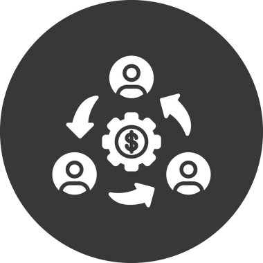 iş vektörü glifleri düz simge