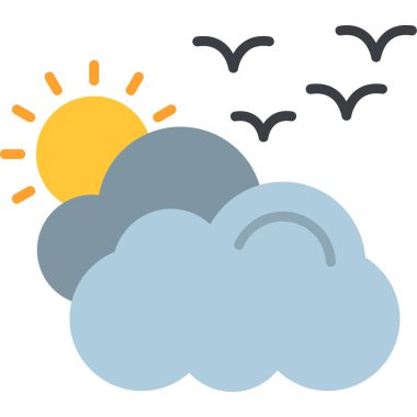 hava tahmini ikon vektör illüstrasyon tasarımı