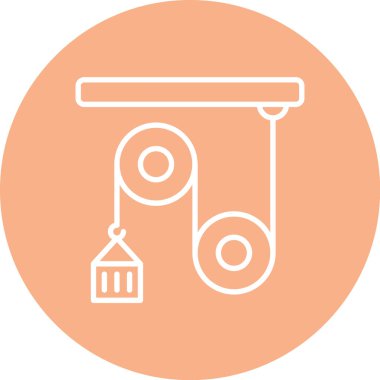 Bir bina simgesinin vektör illüstrasyonu