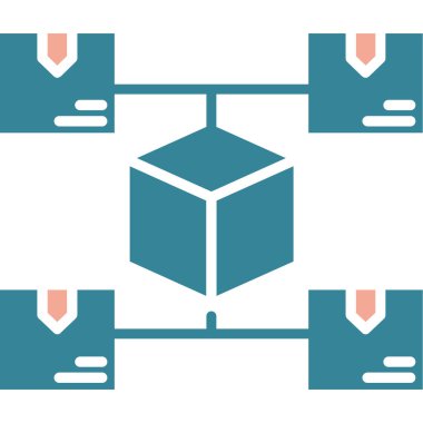 Kutulu bir küpün vektör çizimi