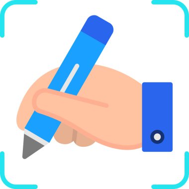 Kalem. Web simgesi basit illüstrasyon