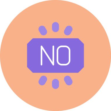 İşaret simgesi yok. vektör illüstrasyonu