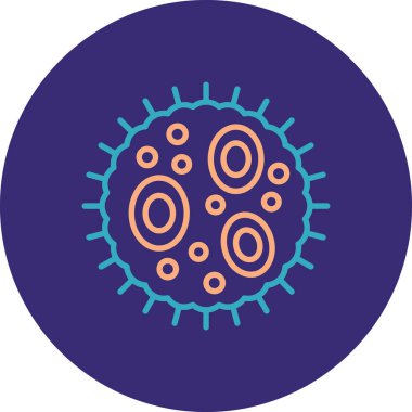 Virüs ikonu vektör illüstrasyonu