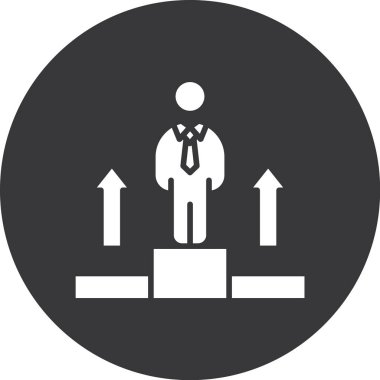 İş ve finans simgesinin vektör illüstrasyonu