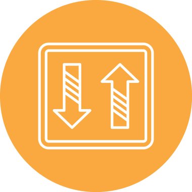 Ok. Web simgesi basit illüstrasyon