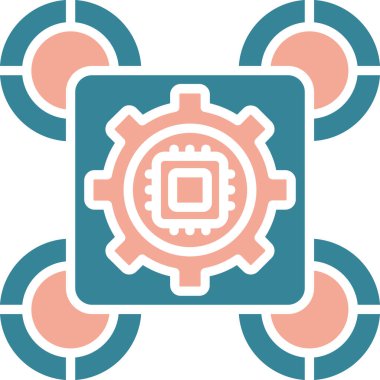 Teçhizat Web simgesi basit illüstrasyon