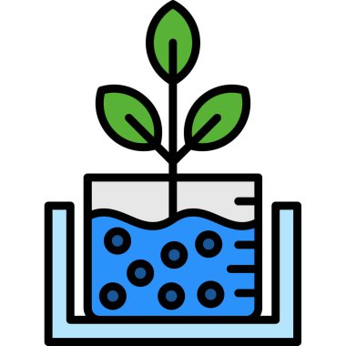 bitki simgesi, vektör illüstrasyonu