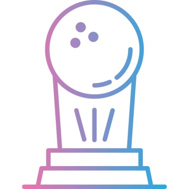 top bovling ikonu doldurulmuş taslak biçiminde