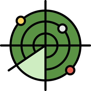 hedef hedef renk ana hatları vektörü