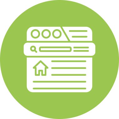 Ev web simge vektör çizim