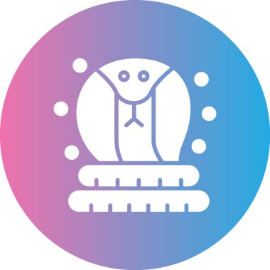 Bir kardan adamın ikonunun vektör çizimi