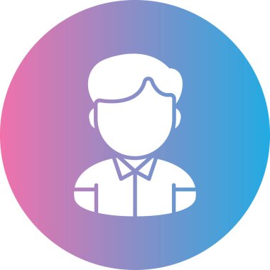 avatar erkek simgesi rozet stili