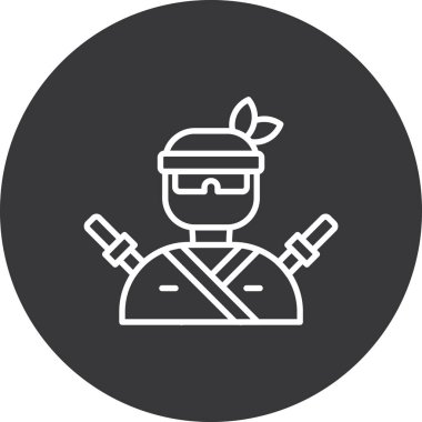 Koruyucu maske takan bir adamın vektör çizimi