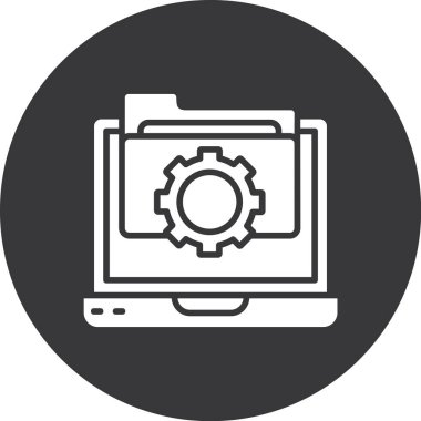 dizüstü web vektör simgesi