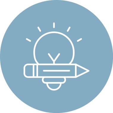 Ampul simgesinin vektör illüstrasyonu