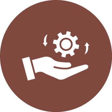 Kolayca değiştirebilen ya da düzenleyebilen Gear Düz vektör simgesi