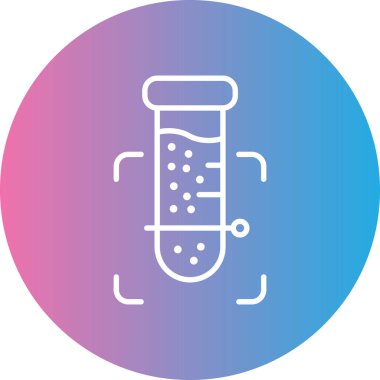 Bir laboratuvar simgesinin vektör illüstrasyonu