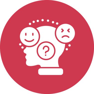 Beyin. Web simgesi basit illüstrasyon