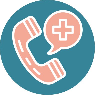 Çağrı merkezi. Web simgesi basit illüstrasyon