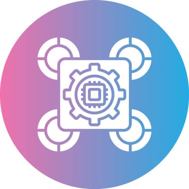 Güzel bir çiçek simgesinin vektör çizimi