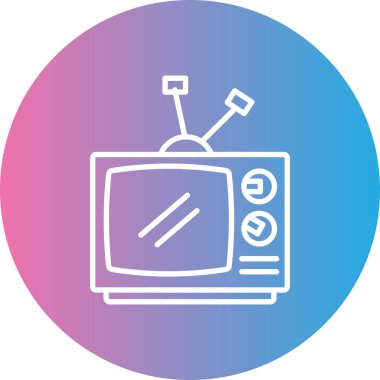 vektör lcd televizyon simgesi