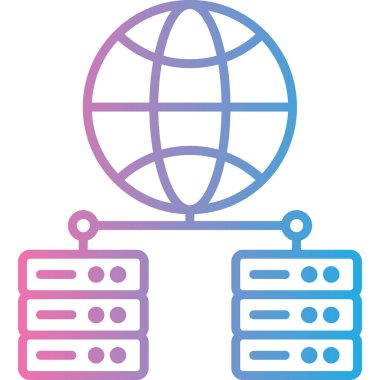 Ağ web simge vektör çizim