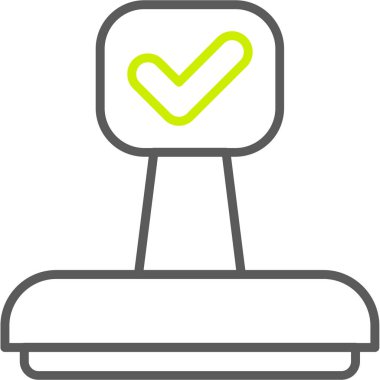 işaret simgesini işaretle, vektör illüstrasyonu