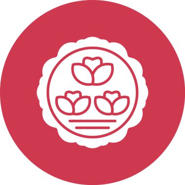 Rozet çizgisi şeklinde Çin yemeği ikonu