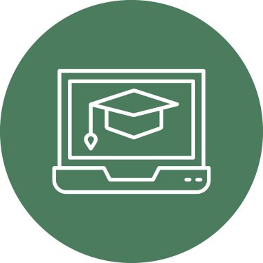 Eğitim ve okul simgesinin vektör illüstrasyonu