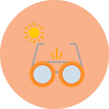 Güneş. Web simgesi basit illüstrasyon