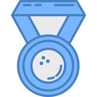 Ödül madalyası sahibi dosya özeti tarzında simge