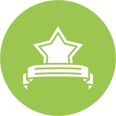 Ödülü rozet vektör simgesi