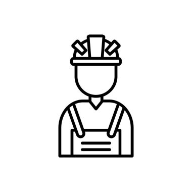 Bisiklet vektör çizgisi simgesi kullanan adam