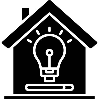 Ampul lambası simgesi ana hat biçiminde