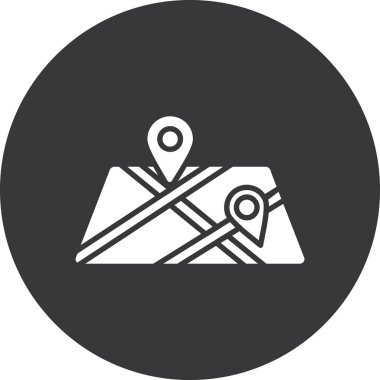 Kamp çadırı simgesinin vektör çizimi