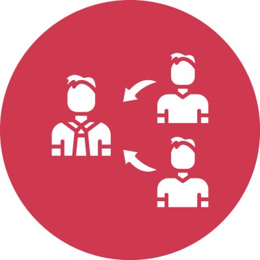 takım insanları ikon vektör illüstrasyonu