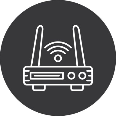 Wifi simgesi, vektör illüstrasyonu