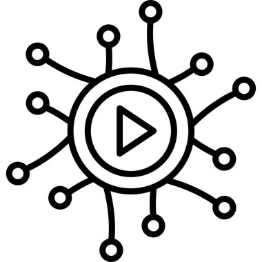 Ağ simgesinin vektör illüstrasyonu