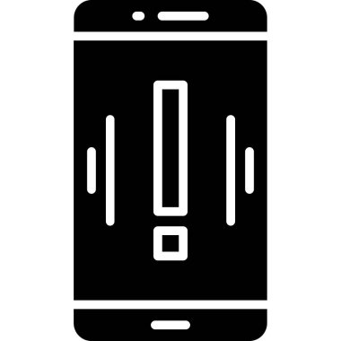 cep telefonu simgesi, vektör illüstrasyonu