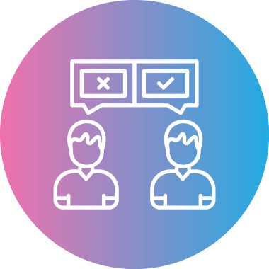 İnsan simgesinin vektör illüstrasyonu