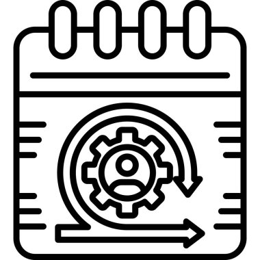 Teçhizat Web simgesi basit illüstrasyon