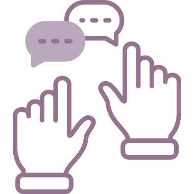 Konuşma baloncukları simgesi. vektör illüstrasyonu