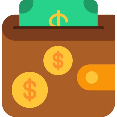 çanta nakit para simgesi