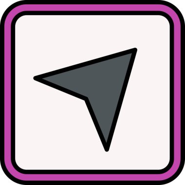 ok simgesi vektör illüstrasyonu