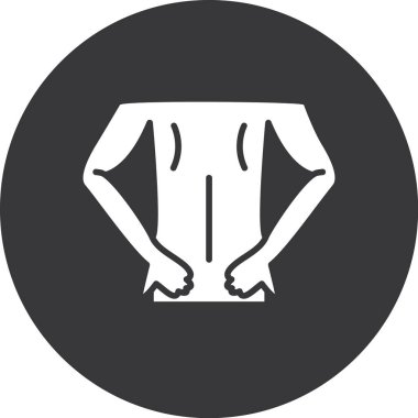 Mayolu bir kadının vektör çizimi