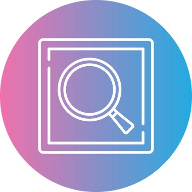 Arama vektörü simgesi modern basit illüstrasyon